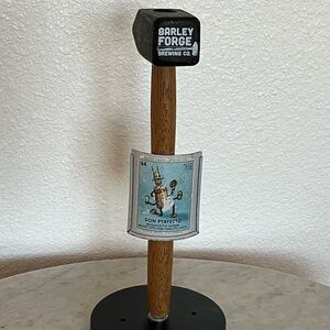 11" Barley Forge Brewing Co Hammer Beer Tap Handle Man Cave Kegerator